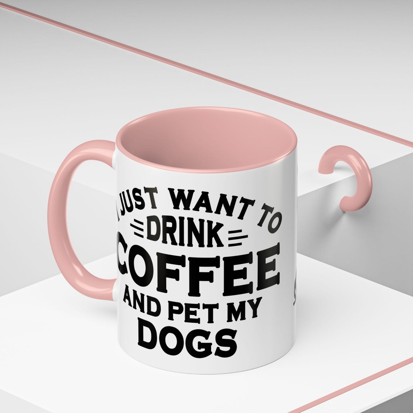 "I Just Want to Drink Coffee and Pet My Dogs" Ceramic Mug ~ Chihuahua