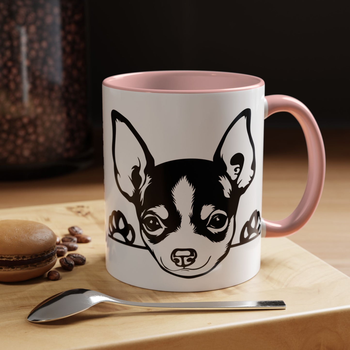 "I Just Want to Drink Coffee and Pet My Dogs" Ceramic Mug ~ Chihuahua