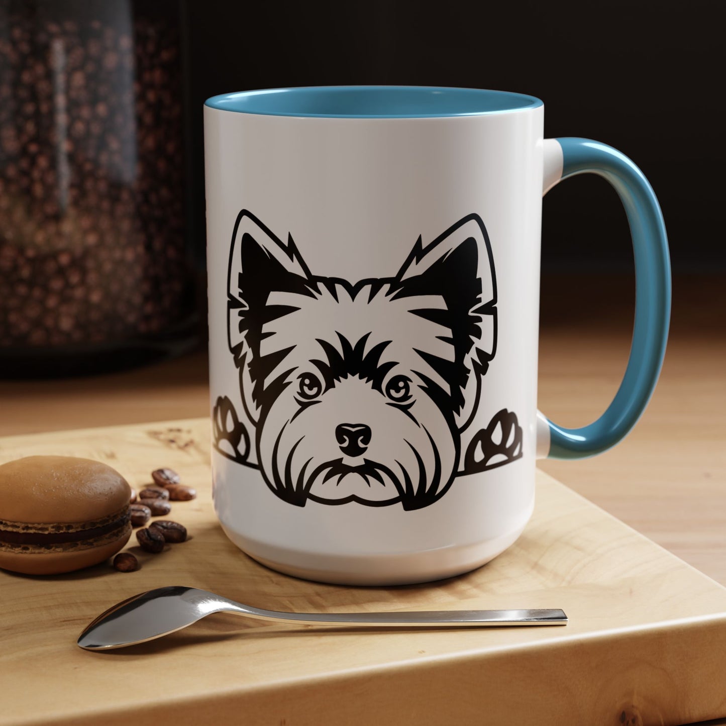 "I Just Want to Drink Coffee and Pet My Dogs" Ceramic Mug ~ Yorkshire Terrier