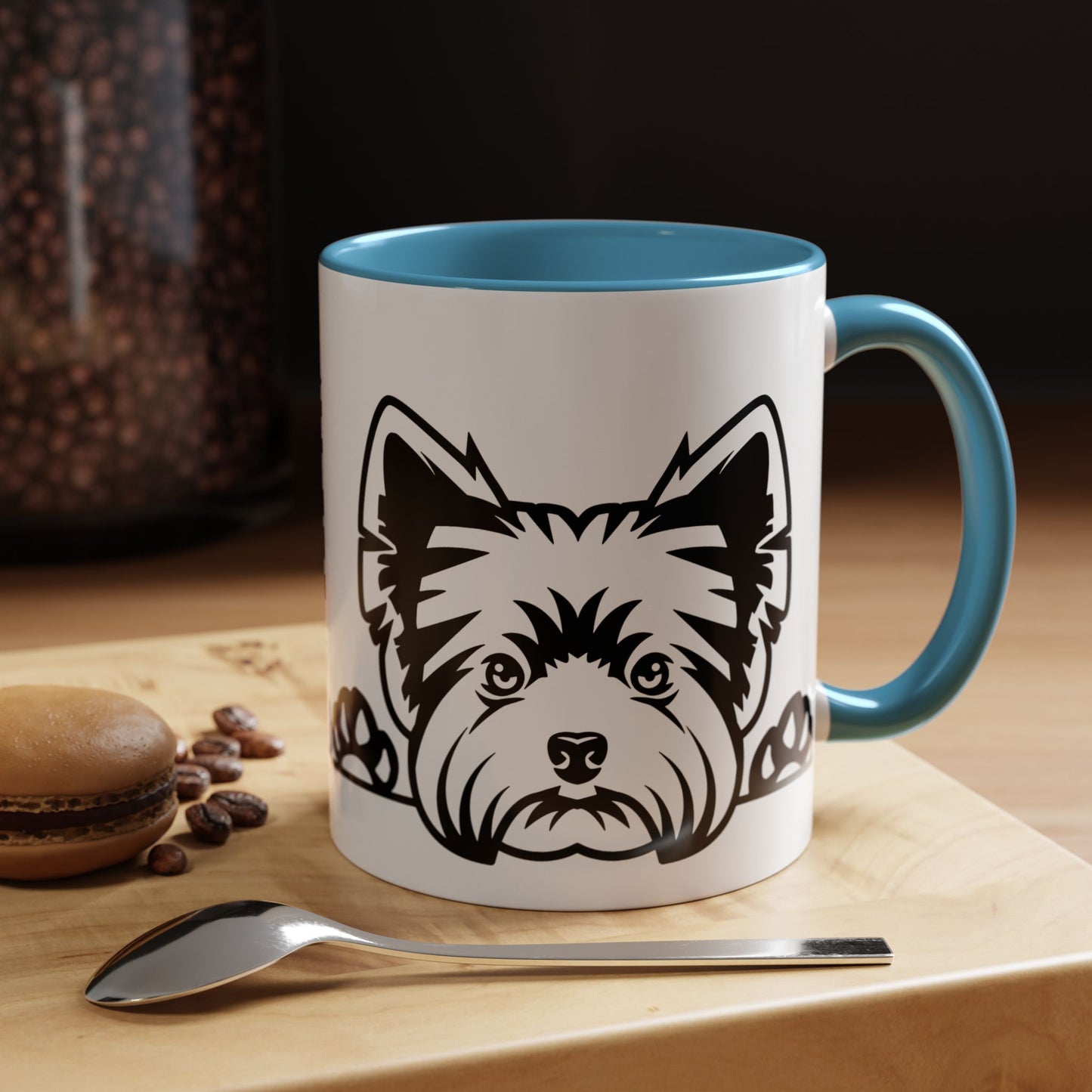 "I Just Want to Drink Coffee and Pet My Dogs" Ceramic Mug ~ Yorkshire Terrier