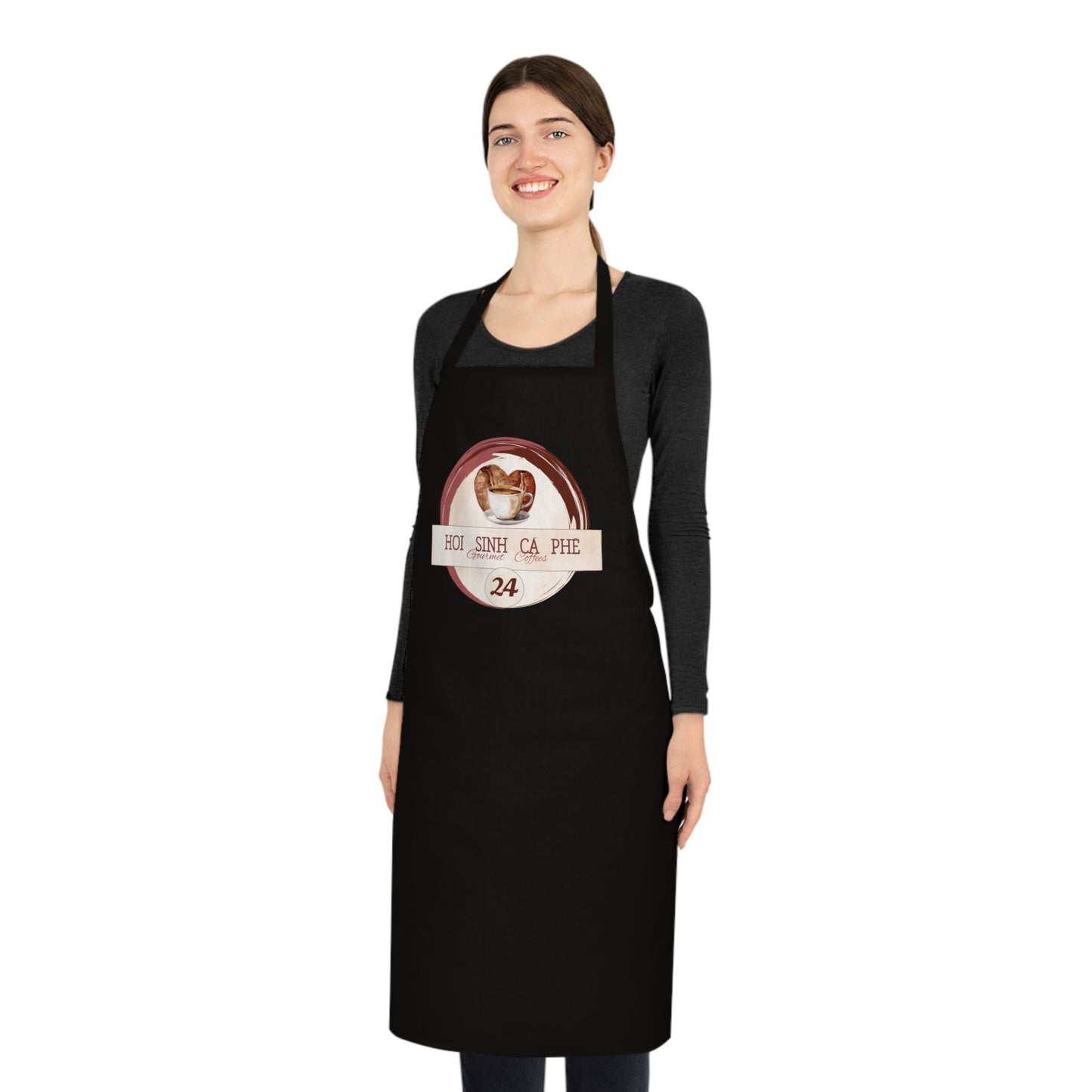 Personalized Coffee Lover Cotton Apron - Perfect Gift for Holidays & Cooking Enthusiasts