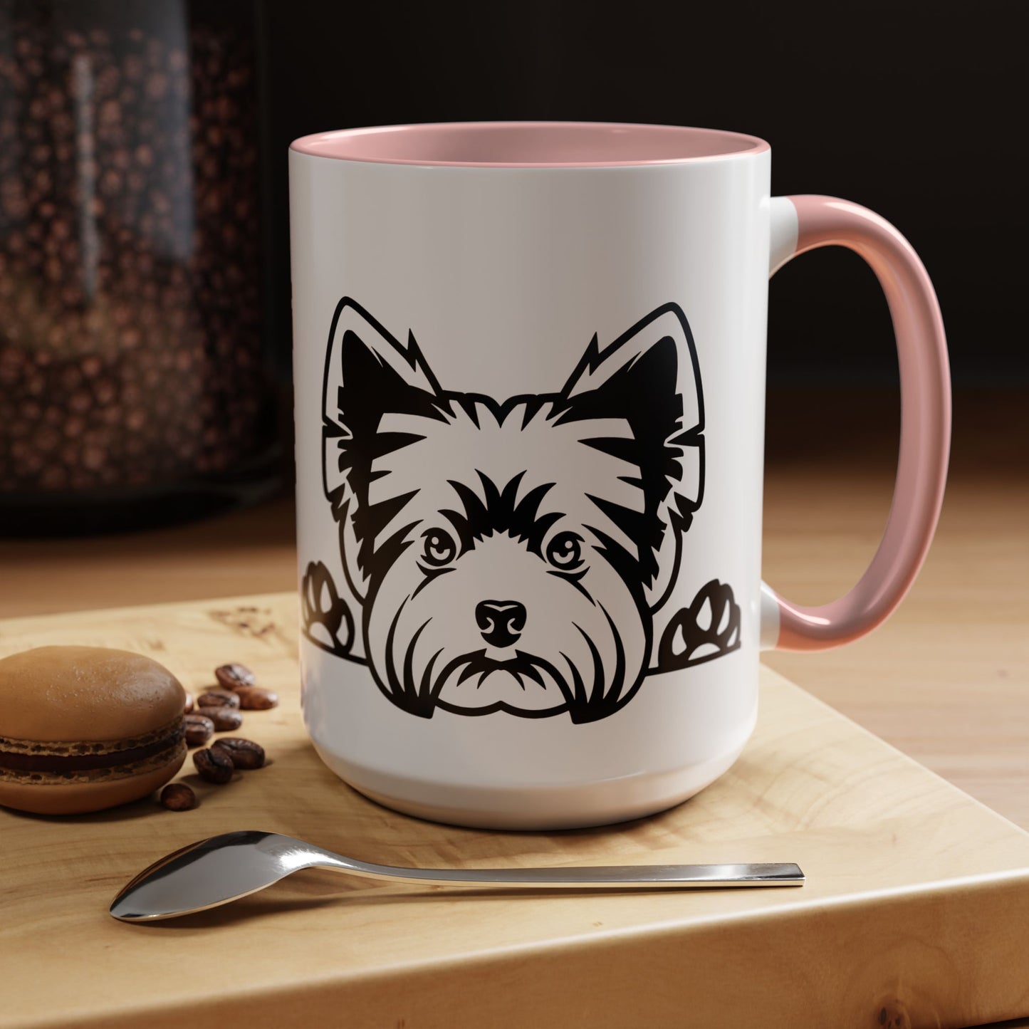 "I Just Want to Drink Coffee and Pet My Dogs" Ceramic Mug ~ Yorkshire Terrier