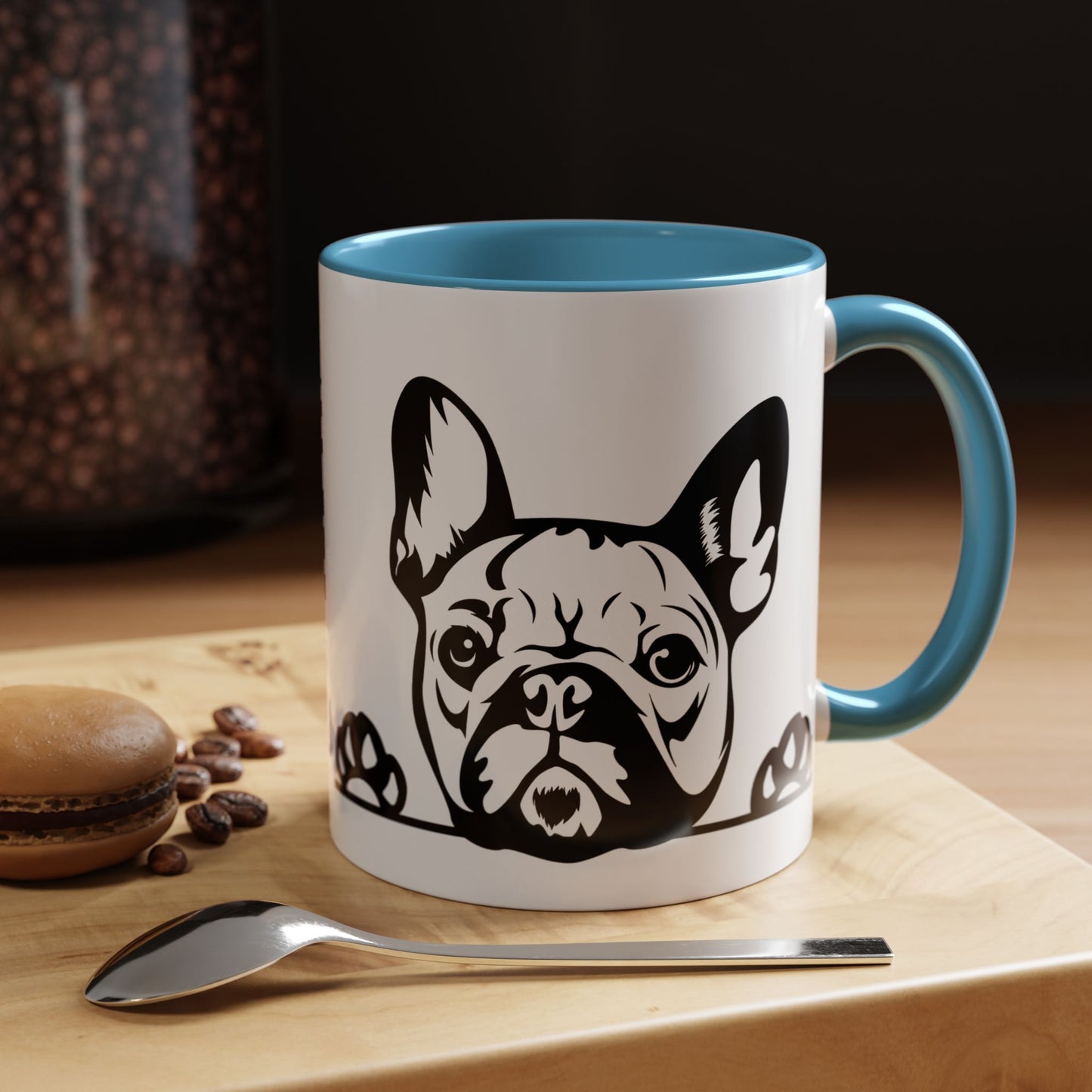 "I Just Want to Drink Coffee and Pet My Dogs" Ceramic Mug ~ French Bulldog