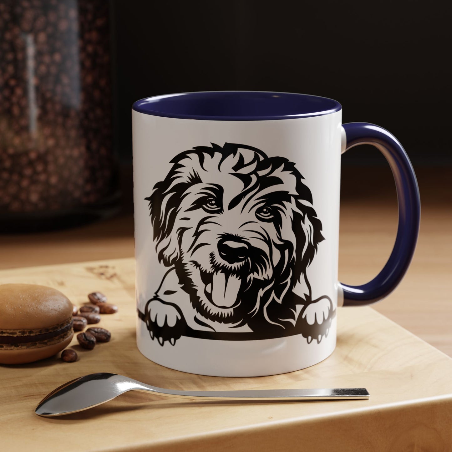 "I Just Want to Drink Coffee and Pet My Dogs" Ceramic Mug ~ Goldendoodle