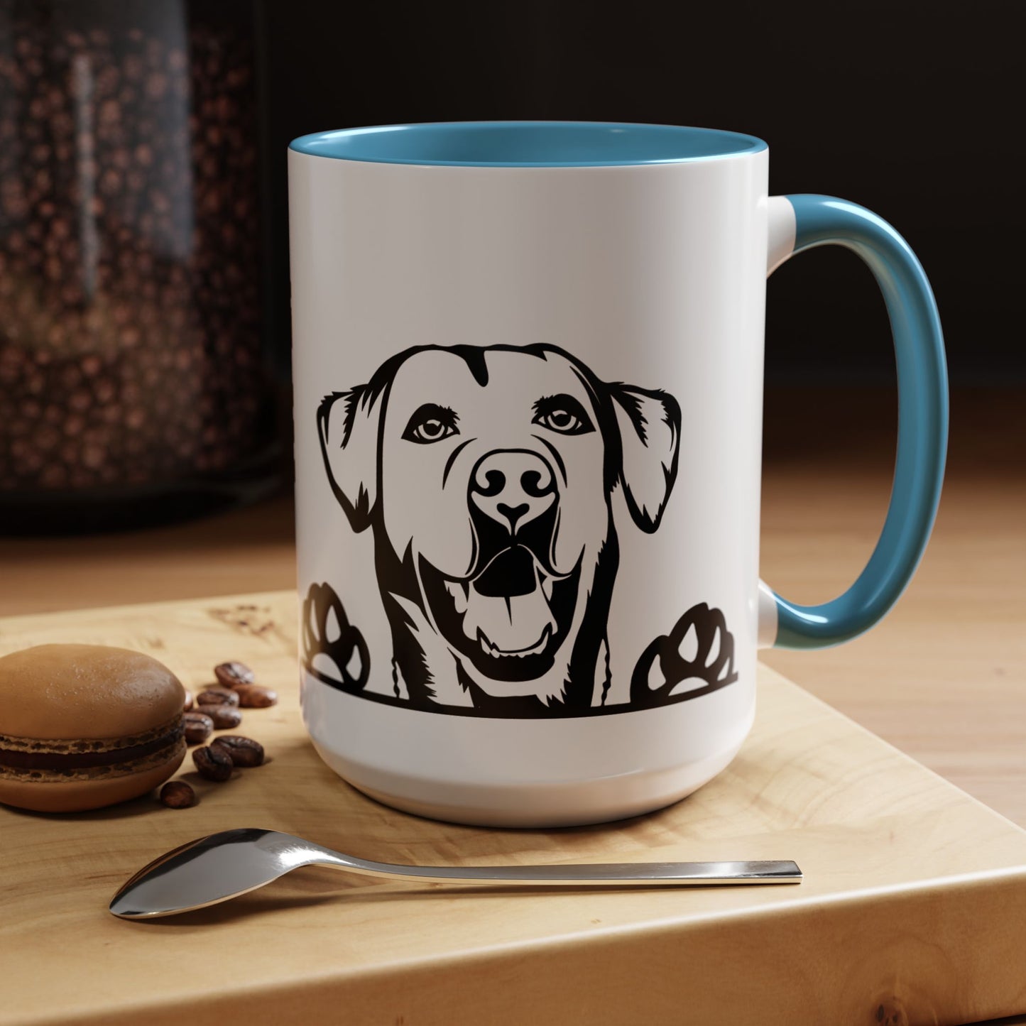 "I Just Want to Drink Coffee and Pet My Dogs" Ceramic Mug ~ Labrador