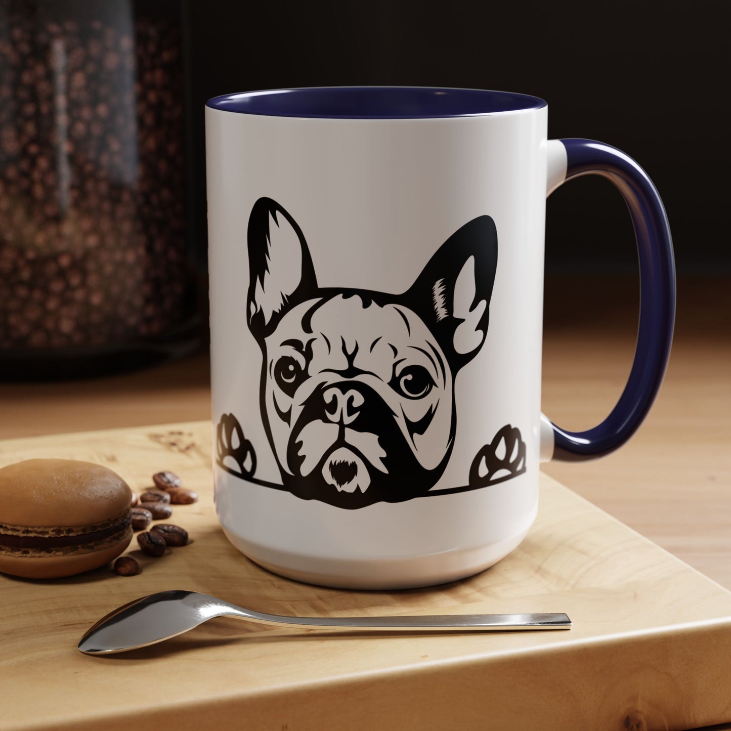 "I Just Want to Drink Coffee and Pet My Dogs" Ceramic Mug ~ French Bulldog