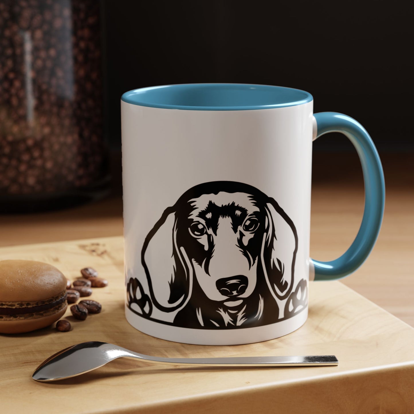 "I Just Want to Drink Coffee and Pet My Dogs" Ceramic Mug ~ Dachsund