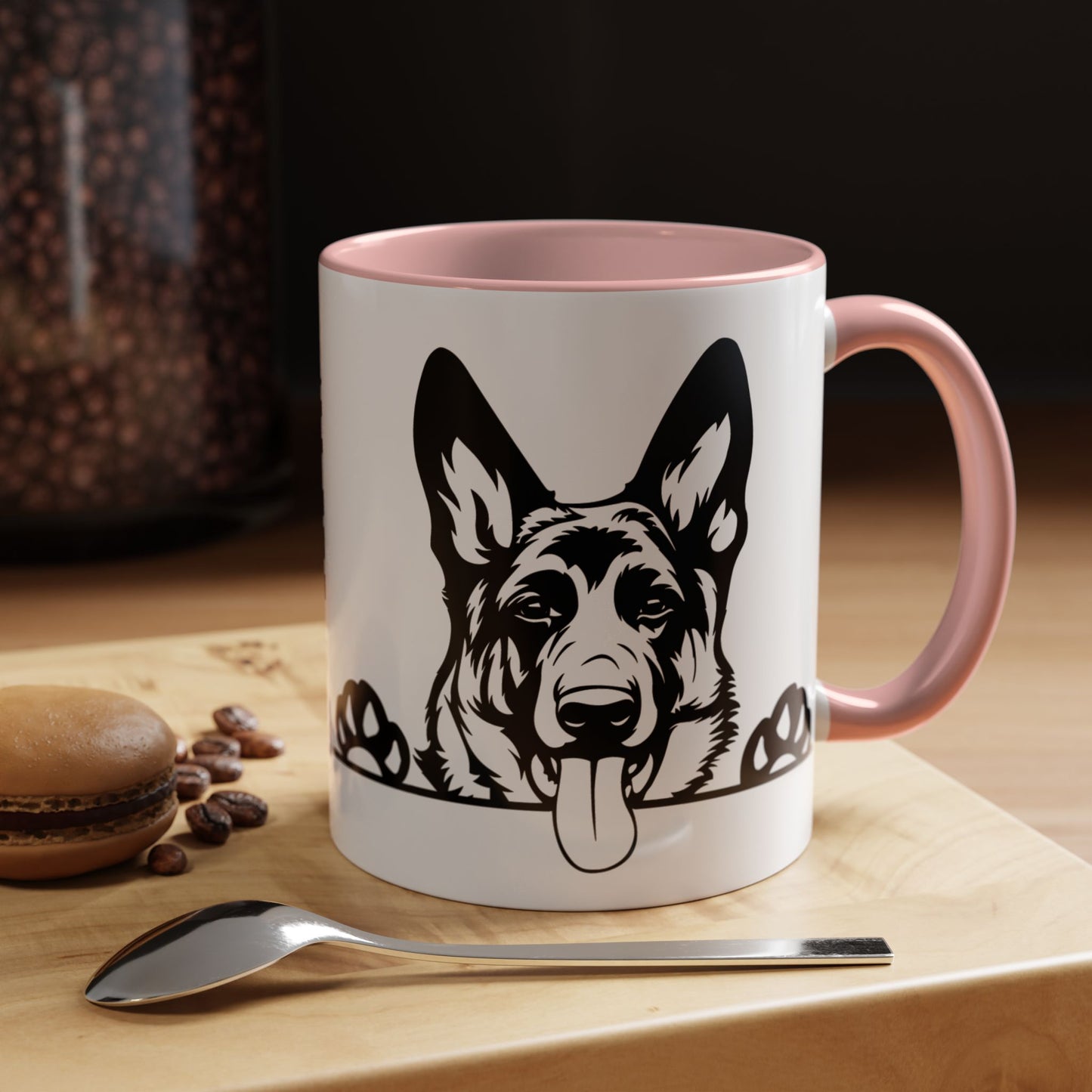 "I Just Want to Drink Coffee and Pet My Dogs" Ceramic Mug ~ German Shepherd