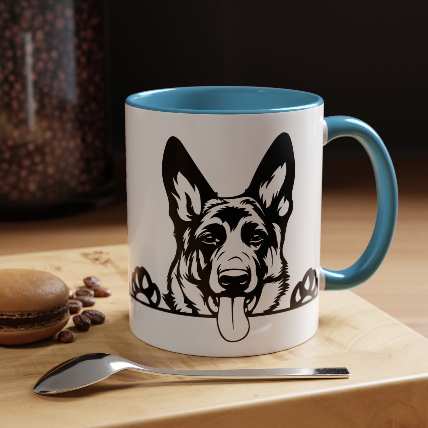 "I Just Want to Drink Coffee and Pet My Dogs" Ceramic Mug ~ German Shepherd