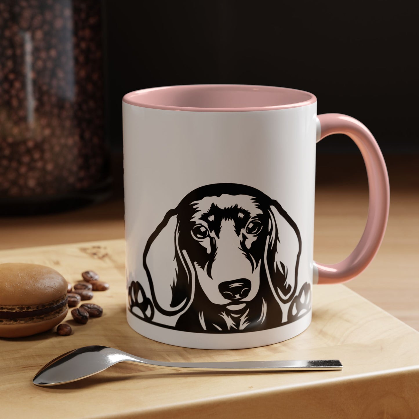 "I Just Want to Drink Coffee and Pet My Dogs" Ceramic Mug ~ Dachsund