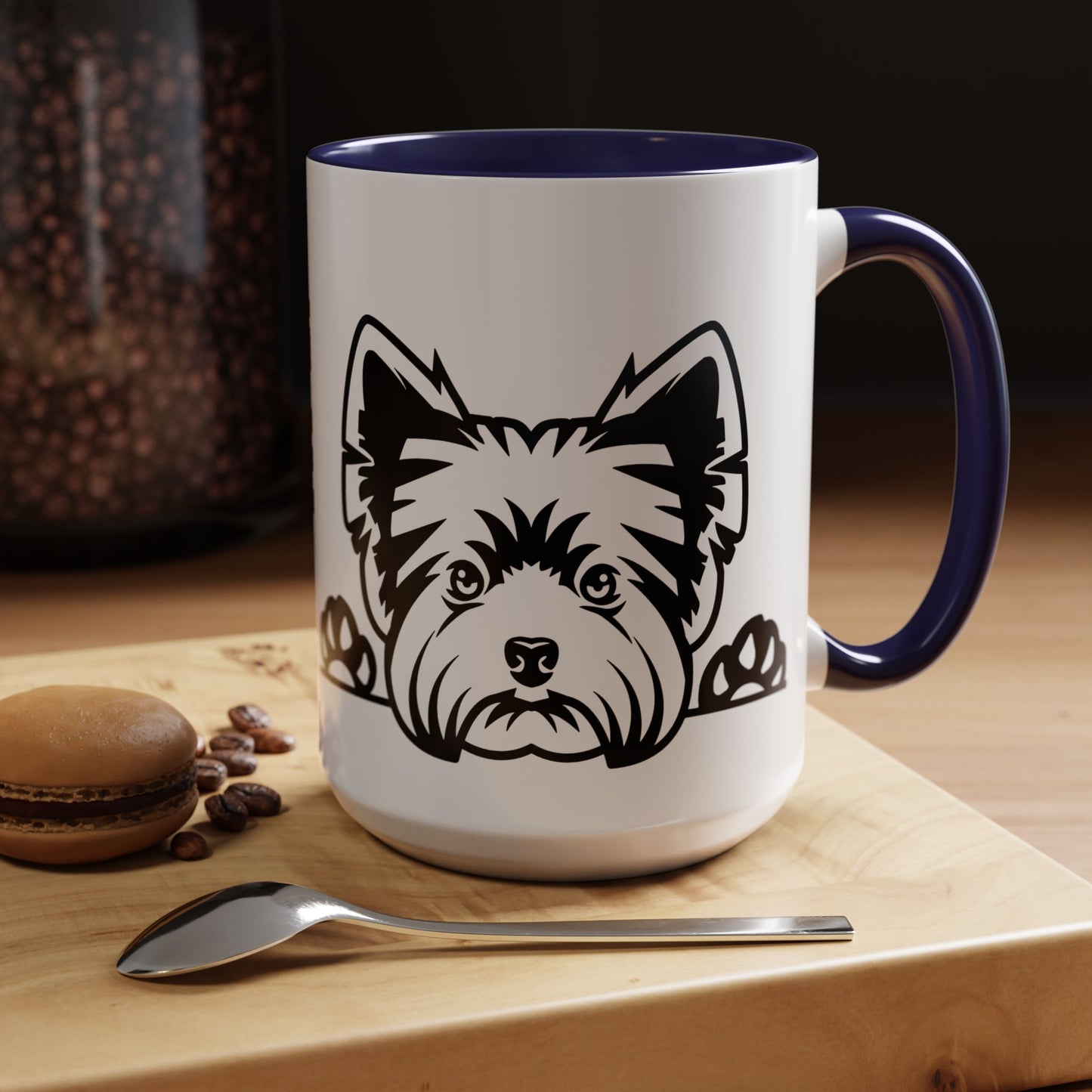 "I Just Want to Drink Coffee and Pet My Dogs" Ceramic Mug ~ Yorkshire Terrier