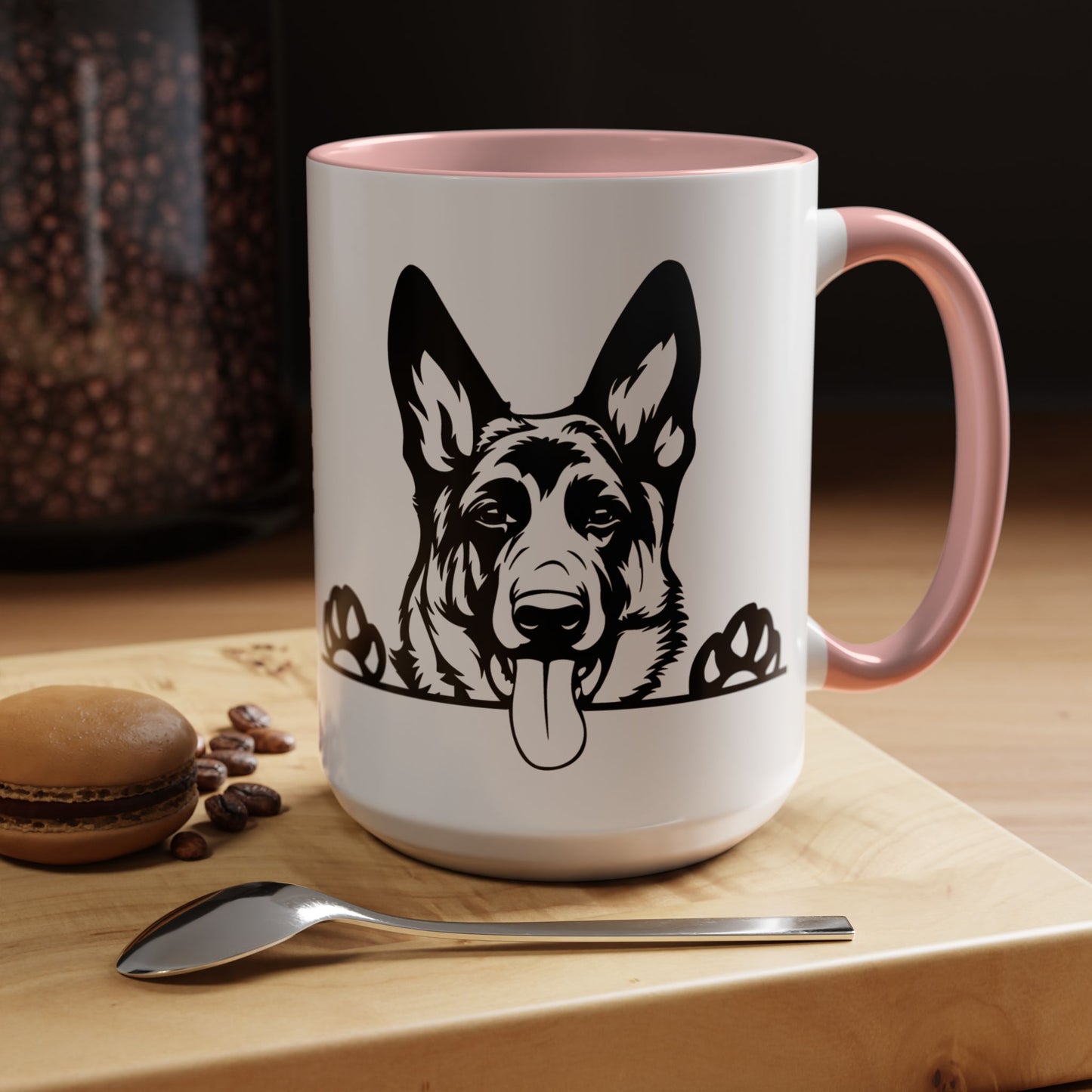 "I Just Want to Drink Coffee and Pet My Dogs" Ceramic Mug ~ German Shepherd