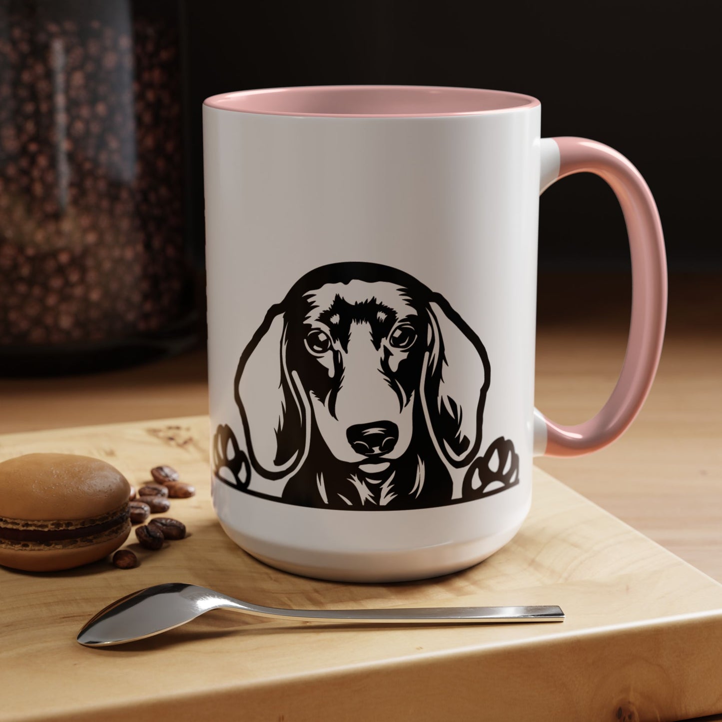 "I Just Want to Drink Coffee and Pet My Dogs" Ceramic Mug ~ Dachsund