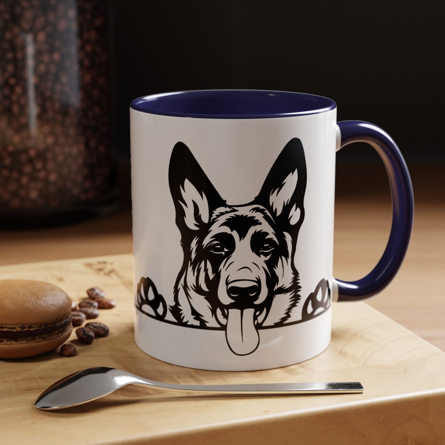 "I Just Want to Drink Coffee and Pet My Dogs" Ceramic Mug ~ German Shepherd