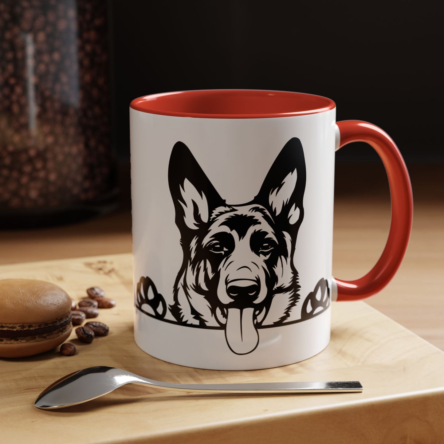 "I Just Want to Drink Coffee and Pet My Dogs" Ceramic Mug ~ German Shepherd