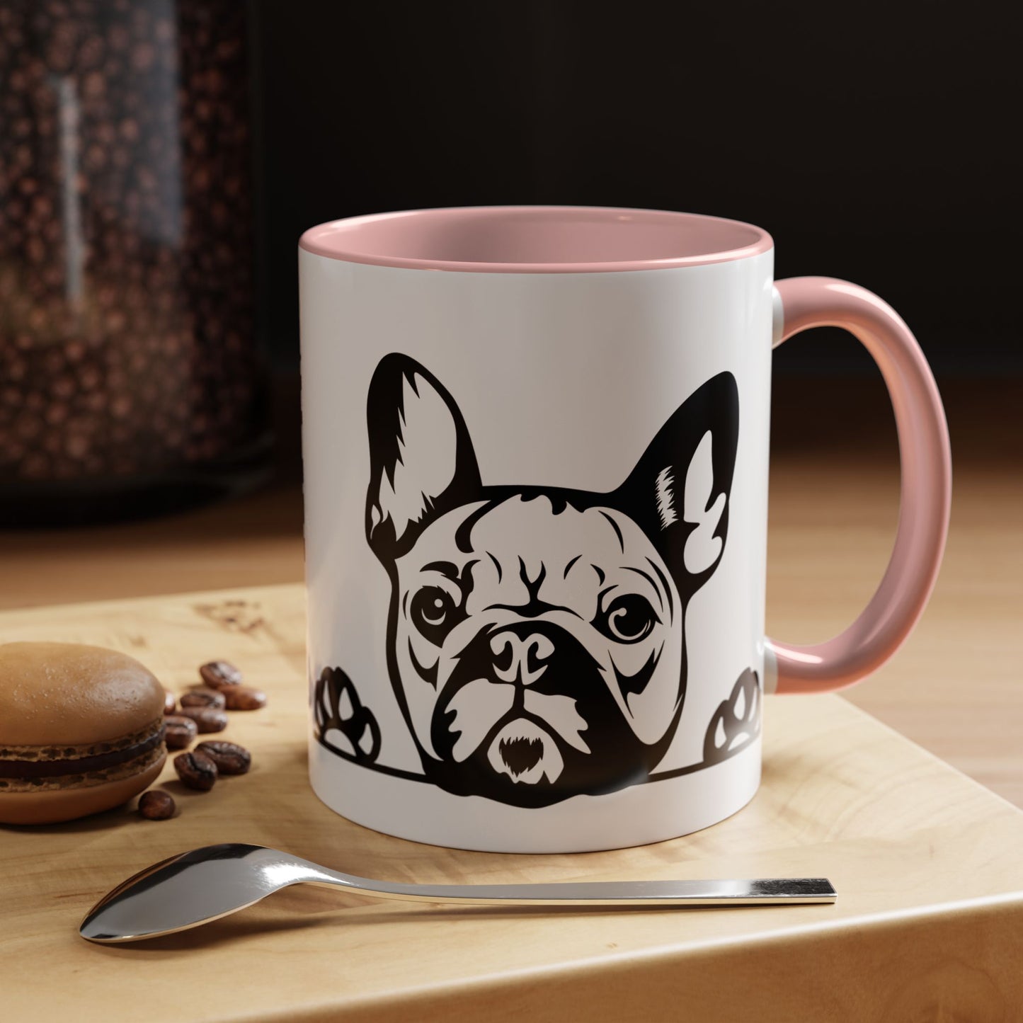 "I Just Want to Drink Coffee and Pet My Dogs" Ceramic Mug ~ French Bulldog