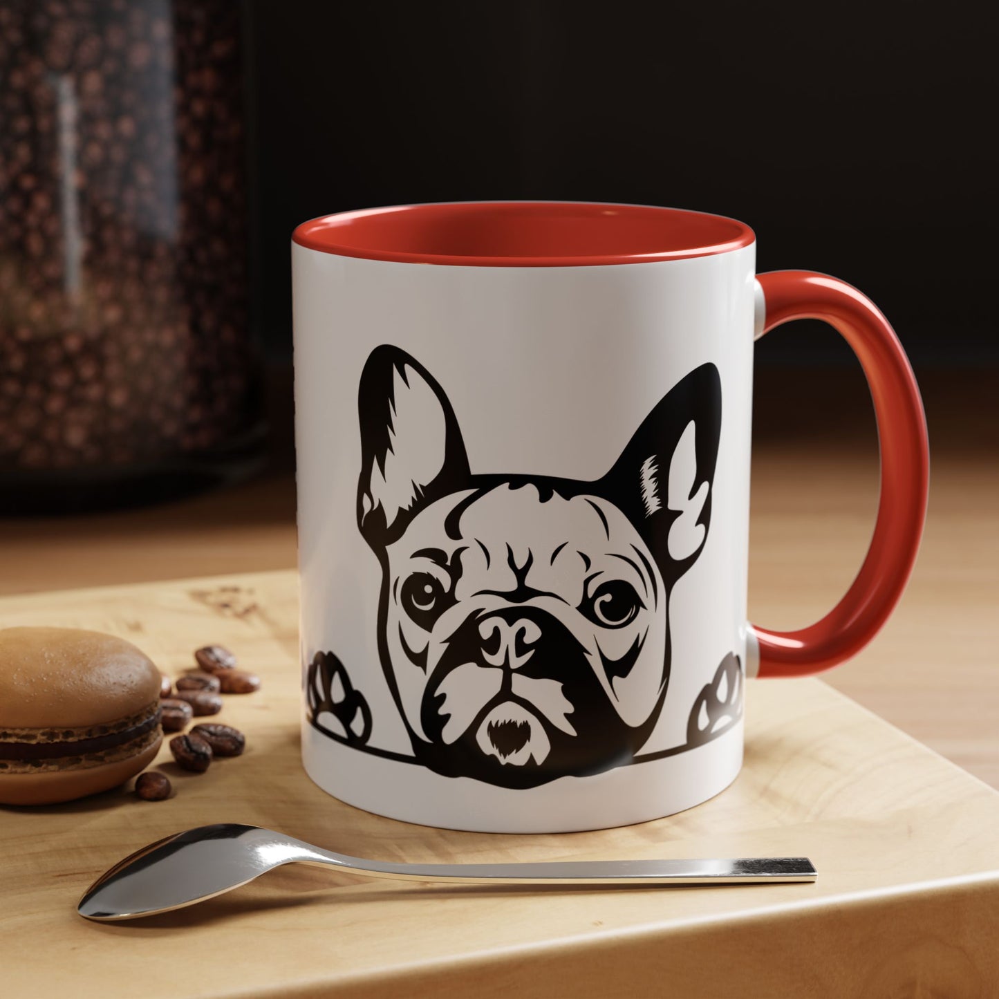 "I Just Want to Drink Coffee and Pet My Dogs" Ceramic Mug ~ French Bulldog