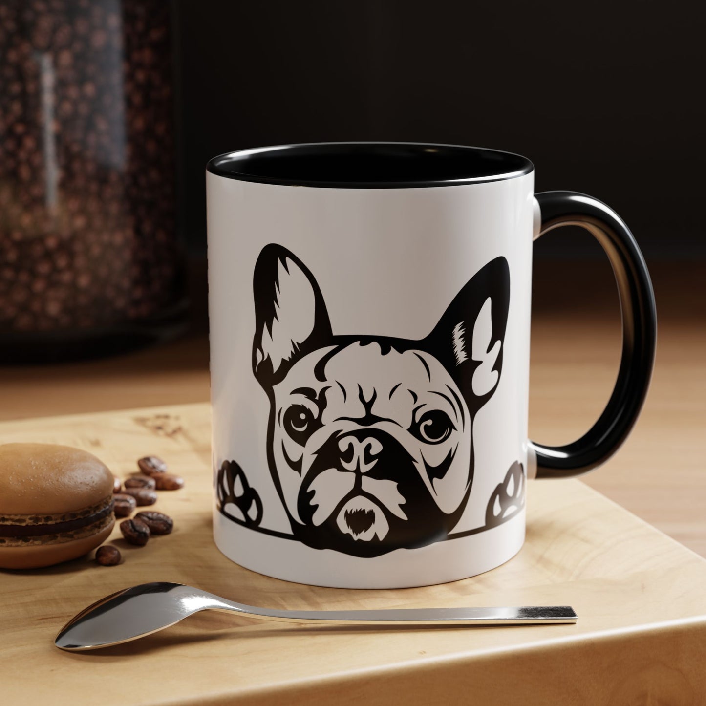 "I Just Want to Drink Coffee and Pet My Dogs" Ceramic Mug ~ French Bulldog