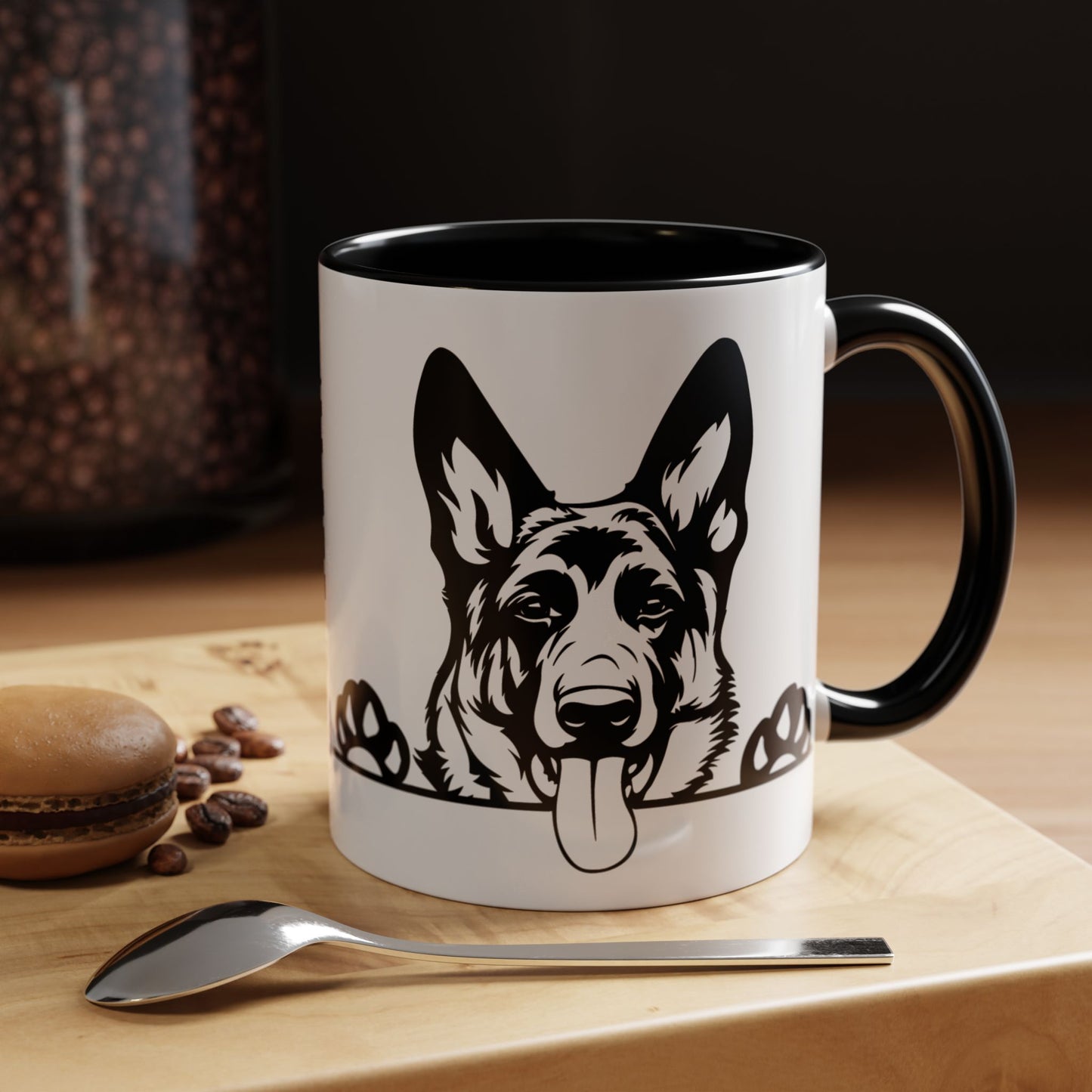 "I Just Want to Drink Coffee and Pet My Dogs" Ceramic Mug ~ German Shepherd