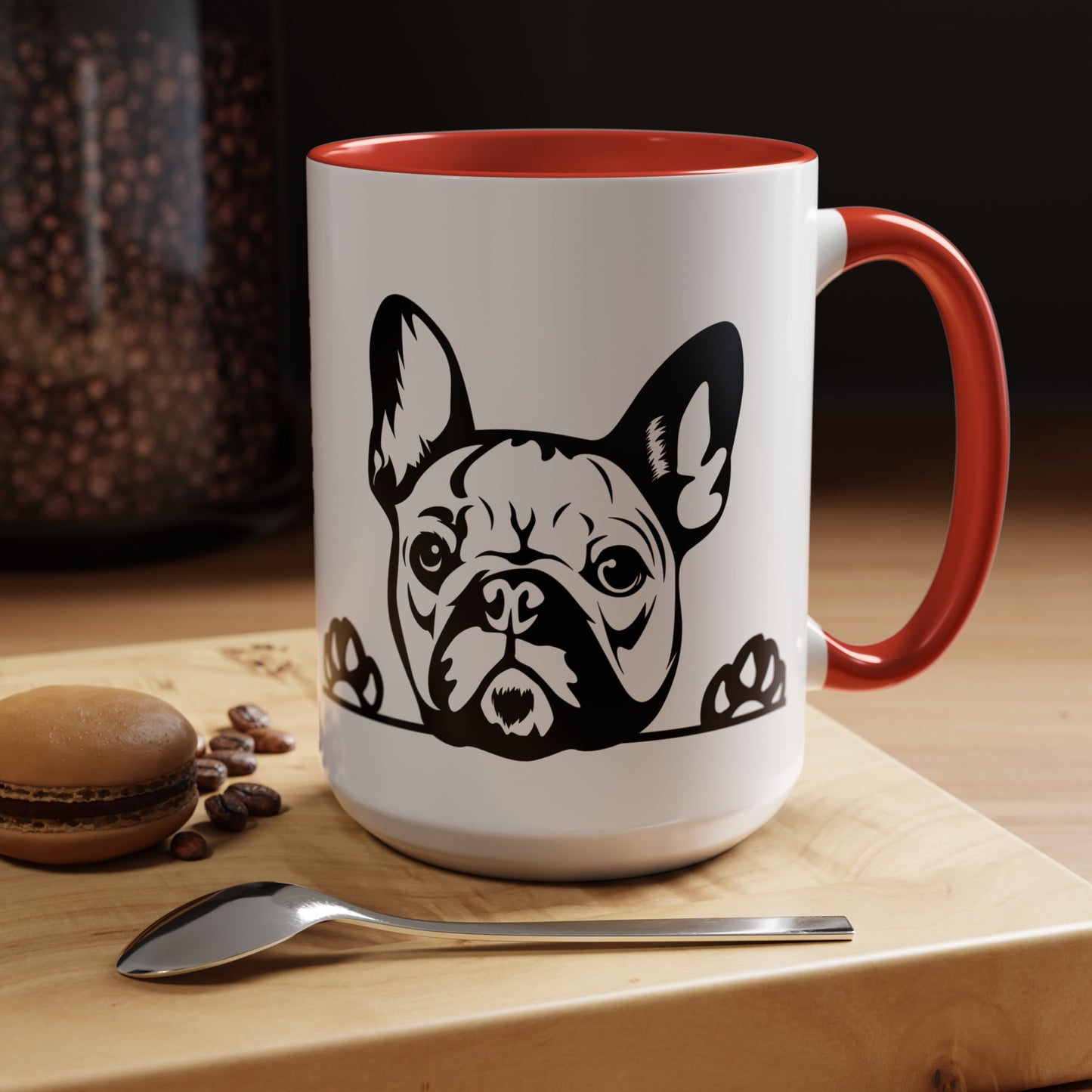 "I Just Want to Drink Coffee and Pet My Dogs" Ceramic Mug ~ French Bulldog