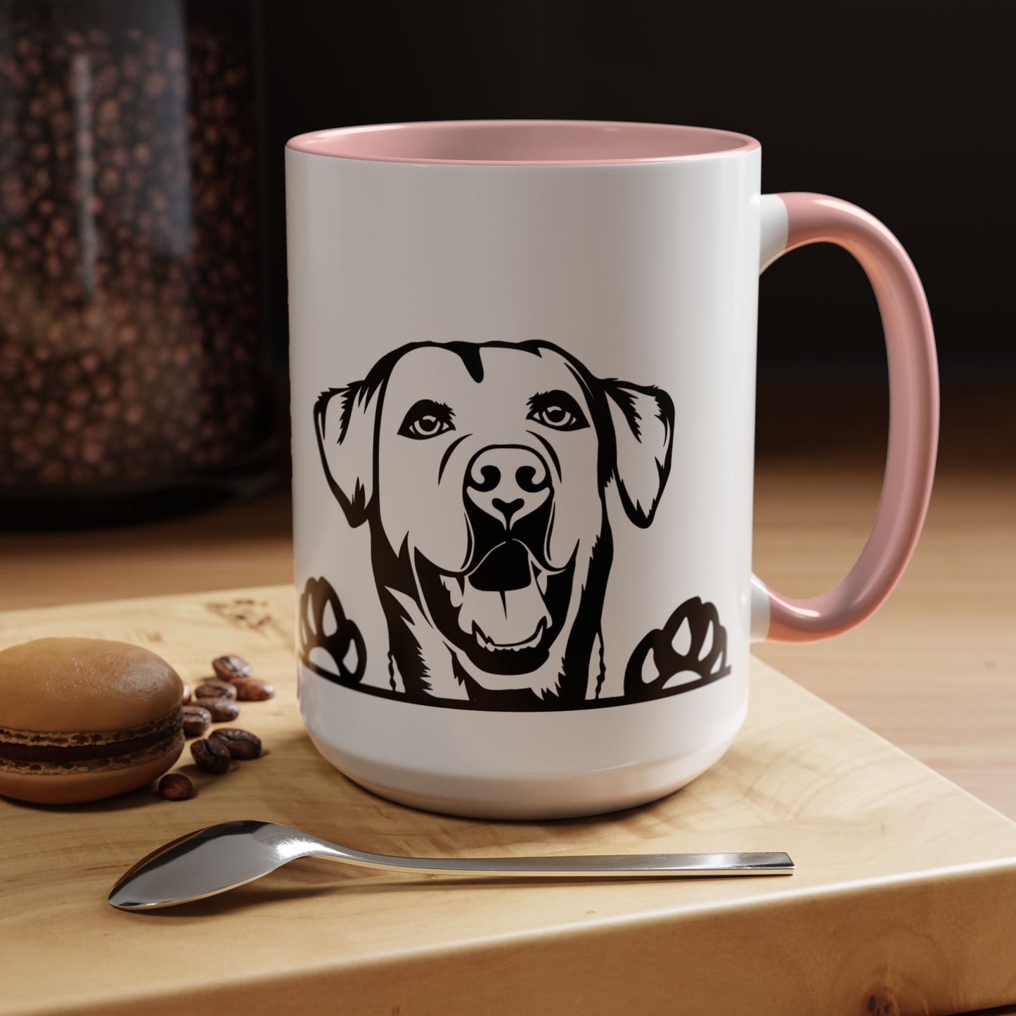 "I Just Want to Drink Coffee and Pet My Dogs" Ceramic Mug ~ Labrador