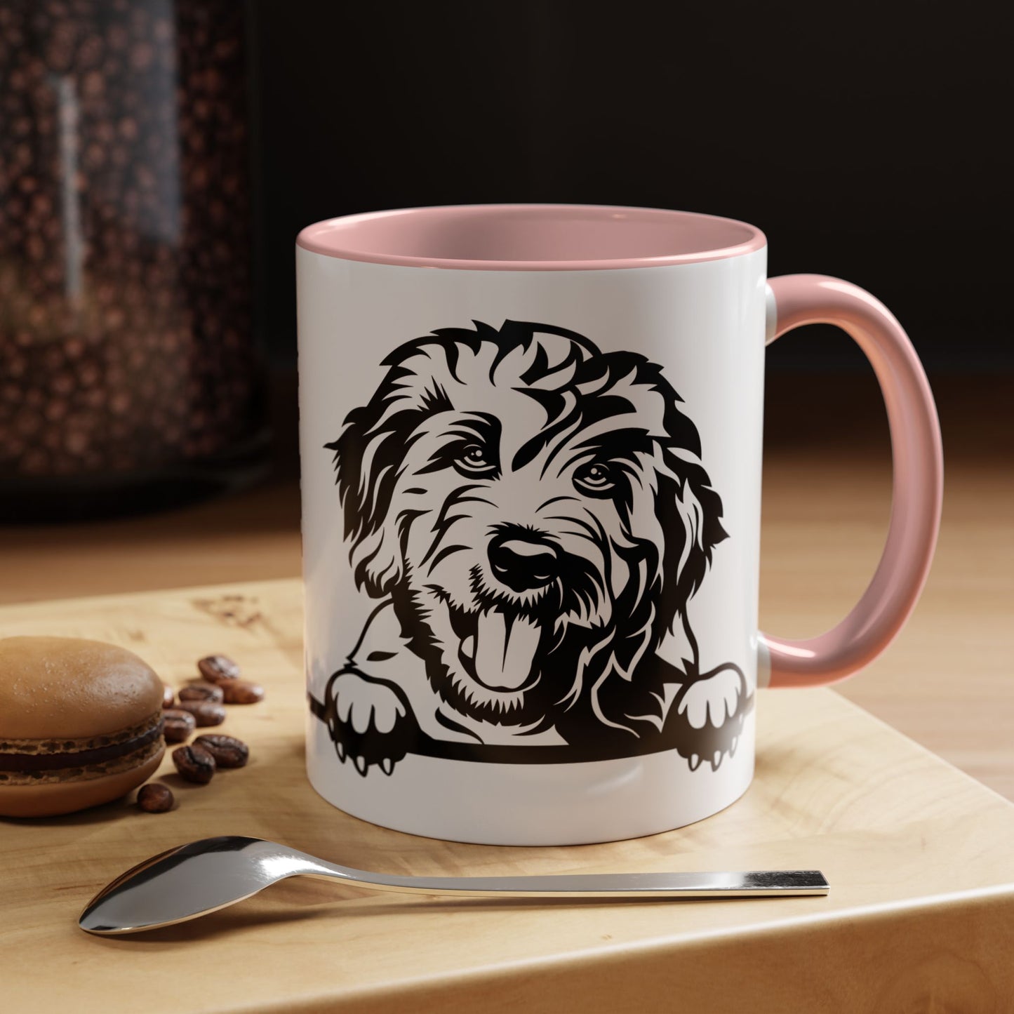 "I Just Want to Drink Coffee and Pet My Dogs" Ceramic Mug ~ Goldendoodle