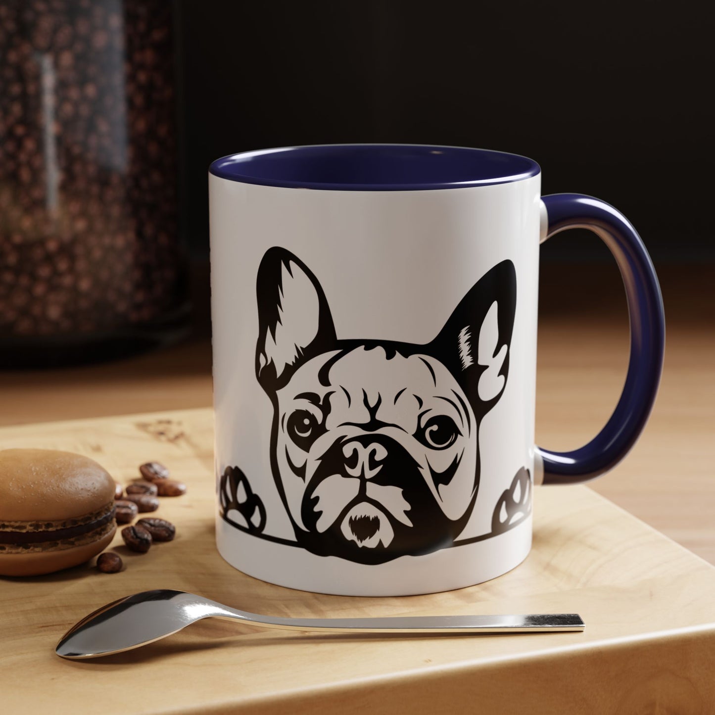 "I Just Want to Drink Coffee and Pet My Dogs" Ceramic Mug ~ French Bulldog