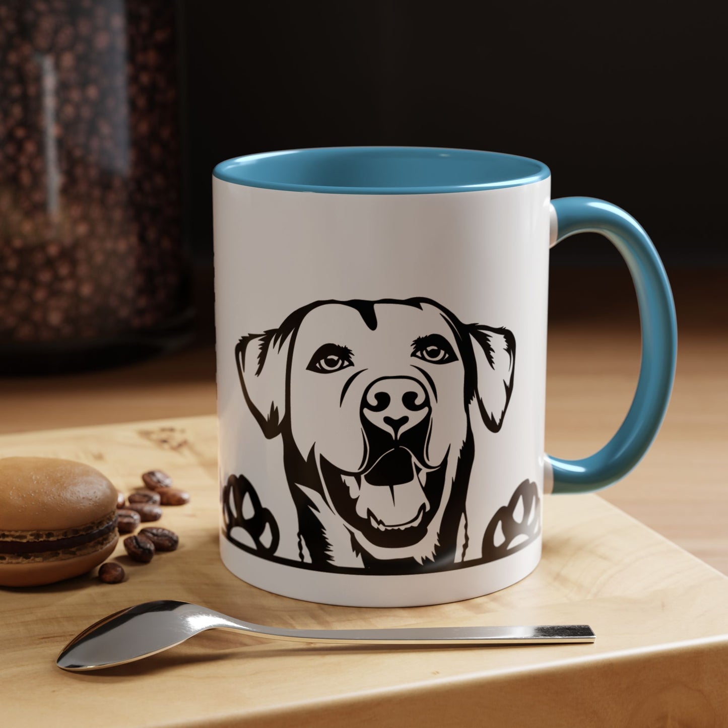 "I Just Want to Drink Coffee and Pet My Dogs" Ceramic Mug ~ Labrador