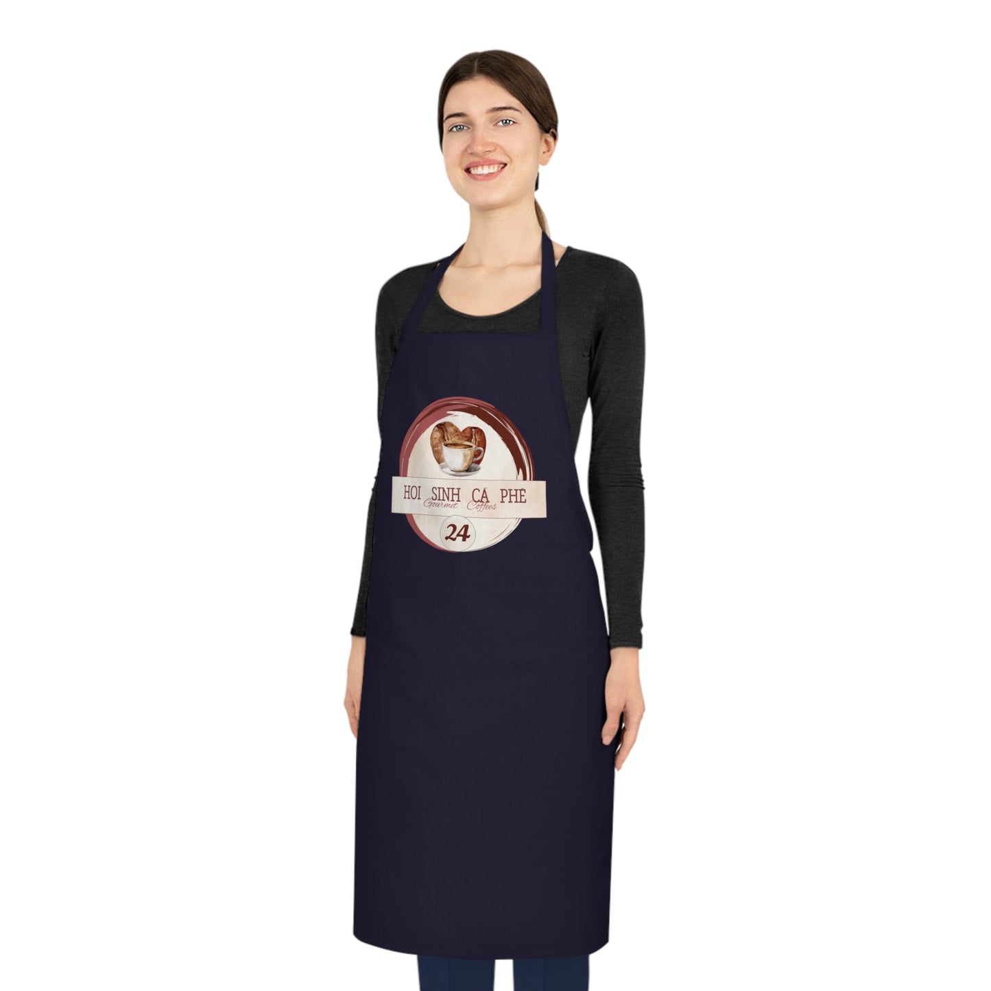 Personalized Coffee Lover Cotton Apron - Perfect Gift for Holidays & Cooking Enthusiasts