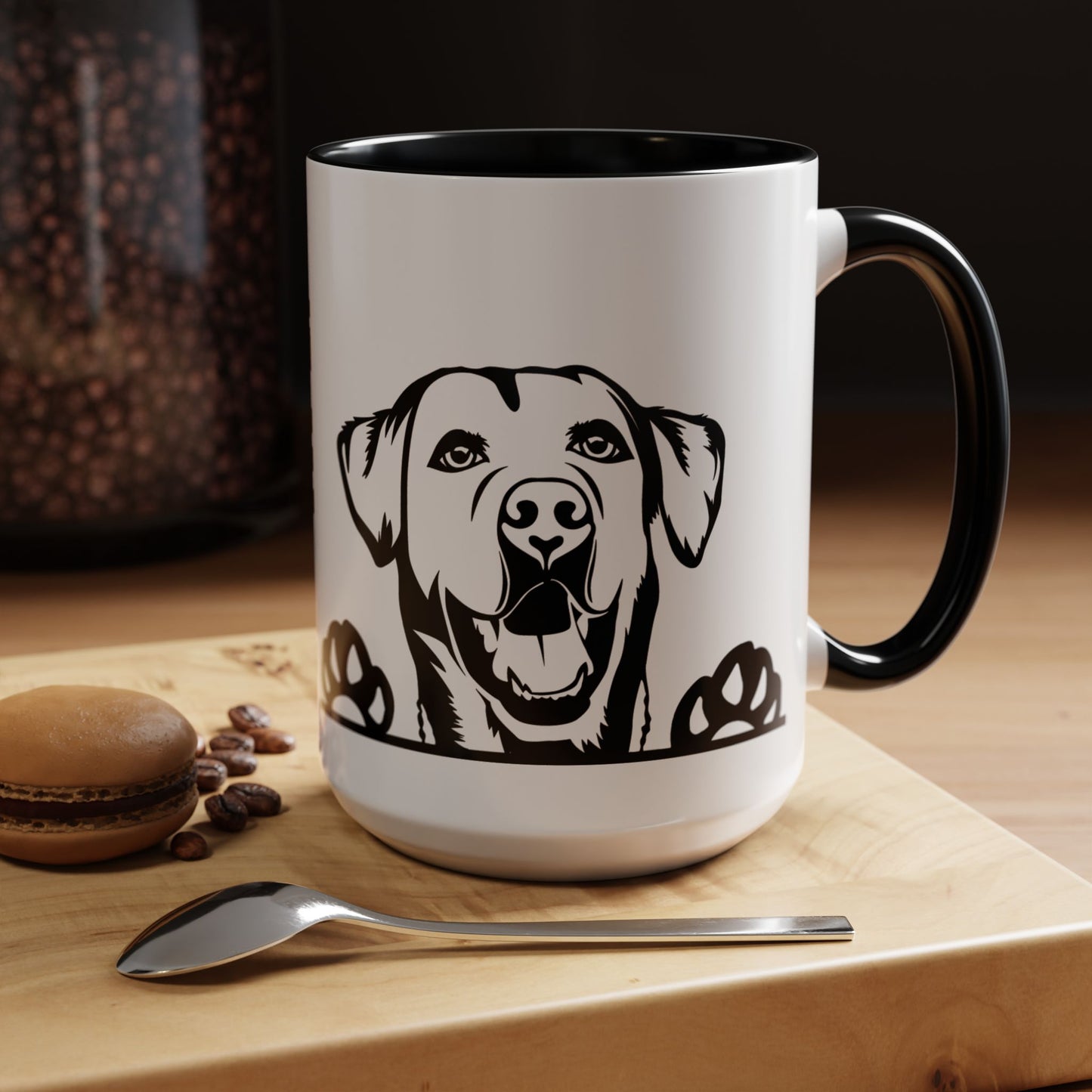 "I Just Want to Drink Coffee and Pet My Dogs" Ceramic Mug ~ Labrador