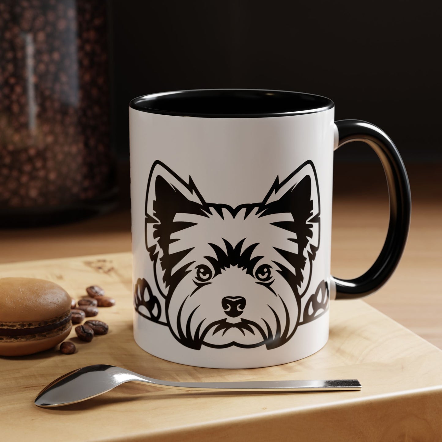 "I Just Want to Drink Coffee and Pet My Dogs" Ceramic Mug ~ Yorkshire Terrier