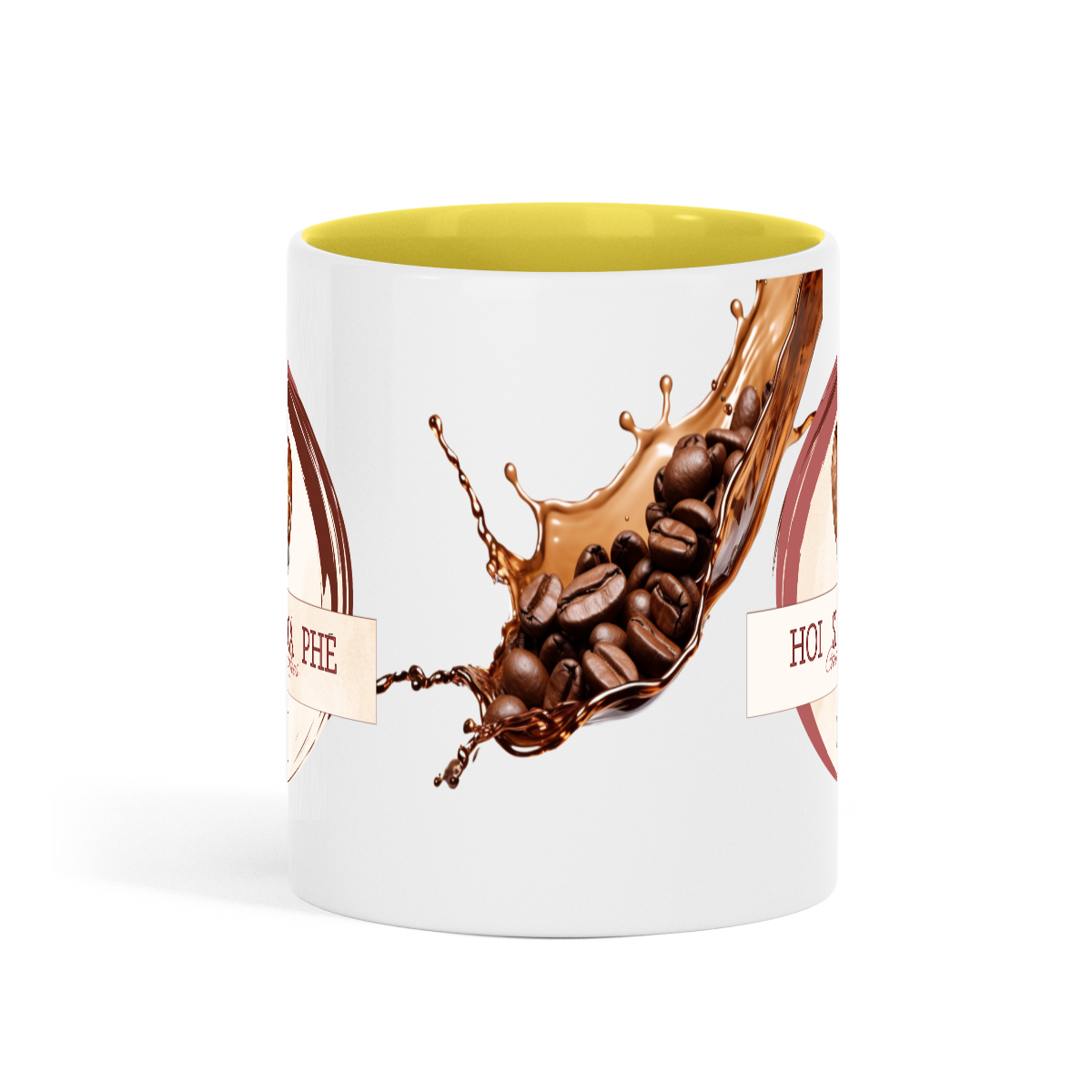 Standard size glossy ceramic mug