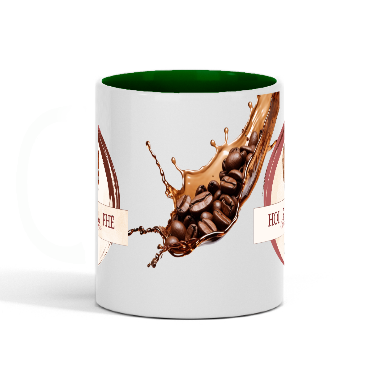 Standard size glossy ceramic mug